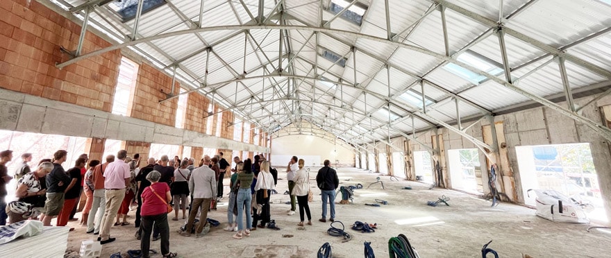 "La Fabrique" respecte l'âme de ce bâtiment industriel mulhousien.