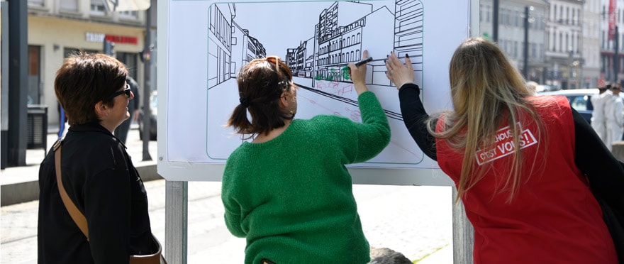 L'équipe de l'Agence de la participation citoyenne est sur le pont en multipliant les rencontres avec les habitants.