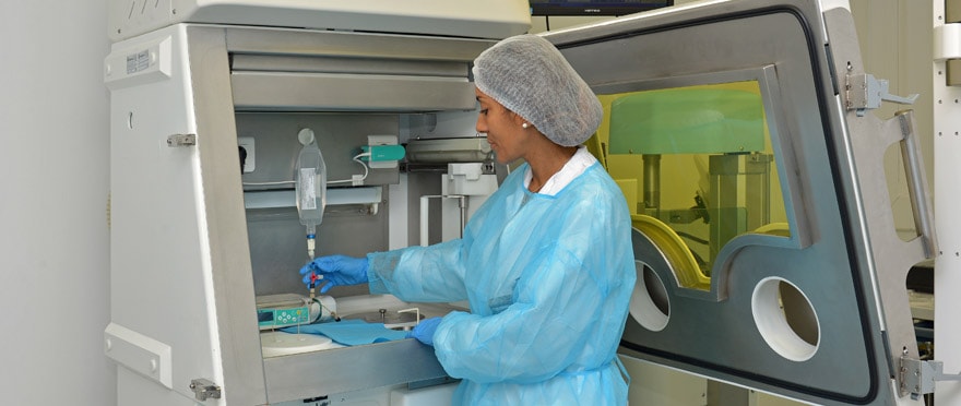 Le radiotraceur à base de Gallium 68 est produit au sein du service de médecine nucléaire.