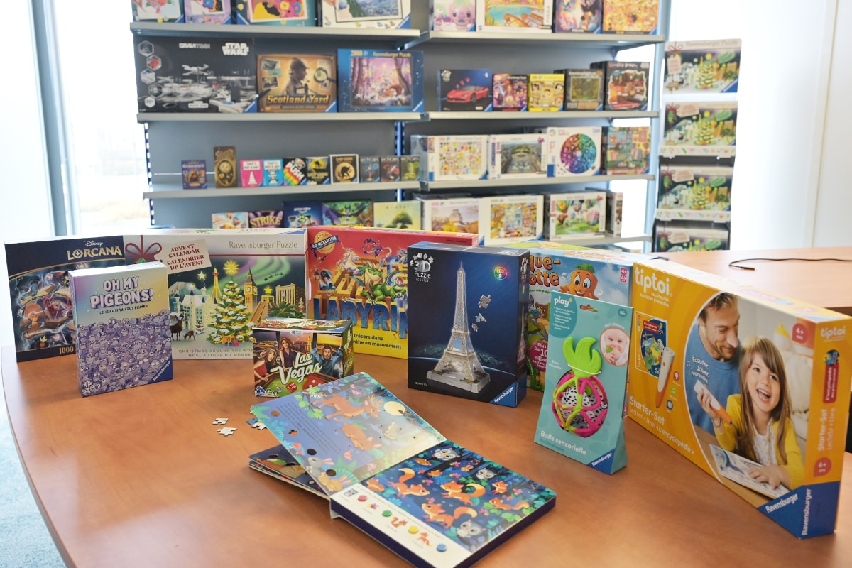 Des nouveautés et des succès intemporels comme le Labyrinthe : Ravensburger commercialise pas moins de 1 200 références.