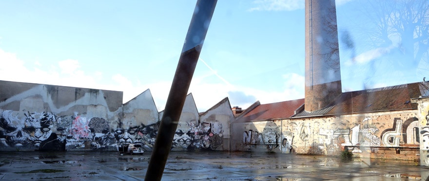 L'emprise du site DMC où sera construit le Climbing Mulhouse Center.