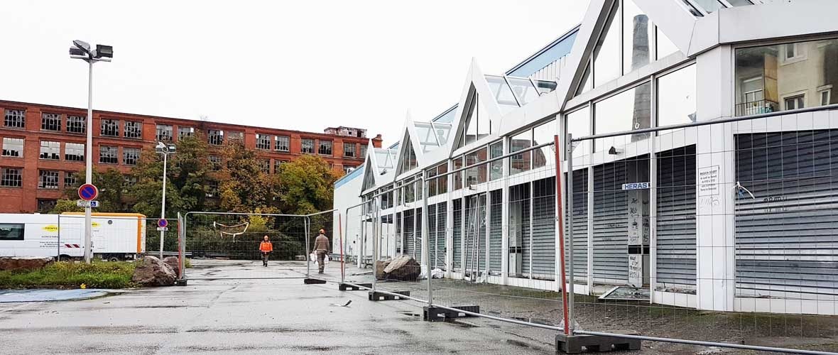 Quartier DMC : démolition en vue de l’ancien supermarché Leader Price