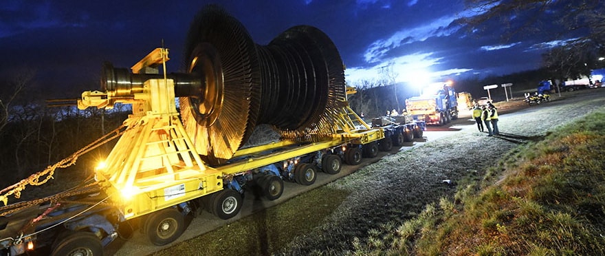 Le convoi de nuit est parti de Fessenheim pour rejoindre Mulhouse au petit matin.