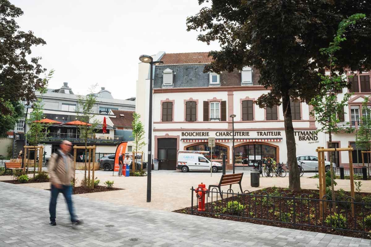 Nouveau square Kléber, nouvelles perspectives pour le quartier Fonderie