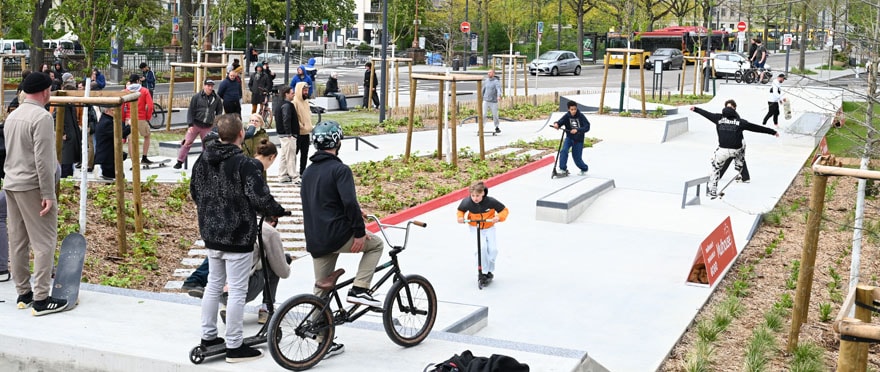 Tout juste inauguré, le street-park fait partie des projets imaginés par les habitants, lors du premier budget participatif.