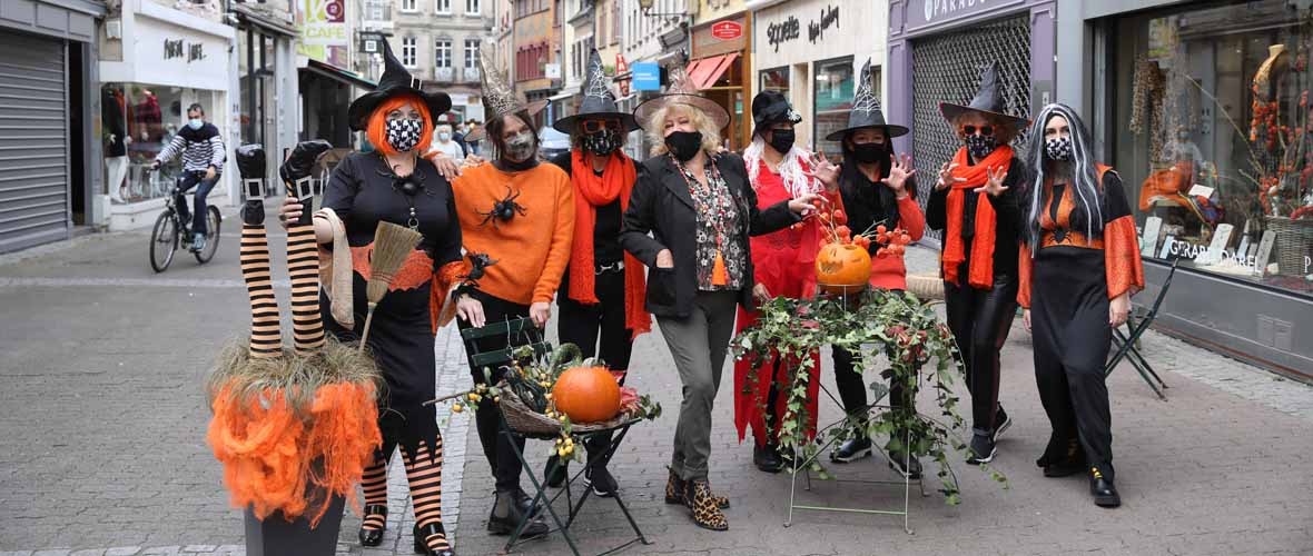 Commerçant(e)s des Zenriettes : une déco d’Halloween pour résister au Covid-19