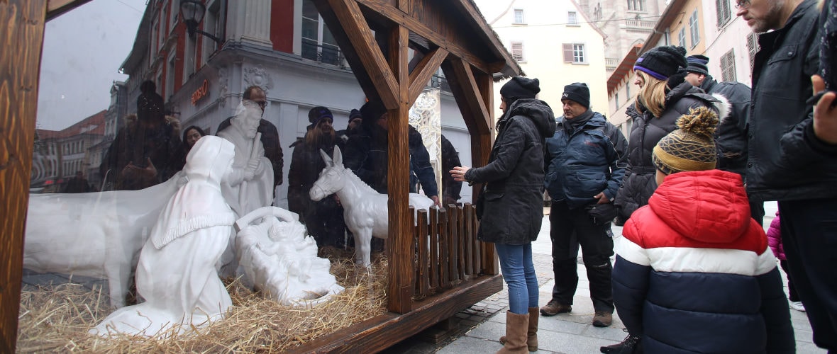 Marché de Noël : une nouvelle crèche réalisée par les ateliers municipaux