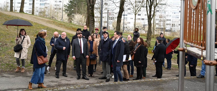 Première halte de la visite ministérielle de ce jeudi après-midi : les Coteaux.