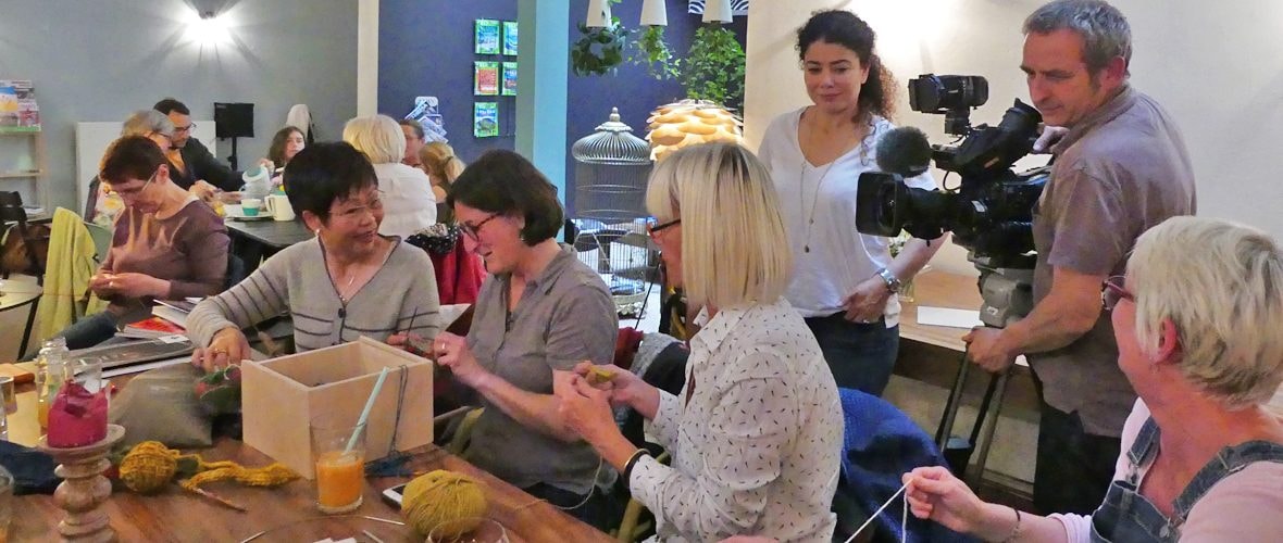L'atelier tricot de Mulhouse bientôt au journal télévisé de France 2