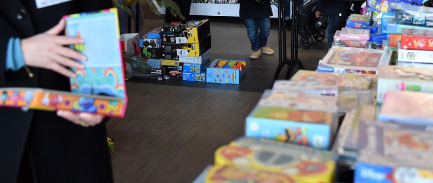 Une manifestation en entrée libre, en échange d'un jouet ou d'un livre.
