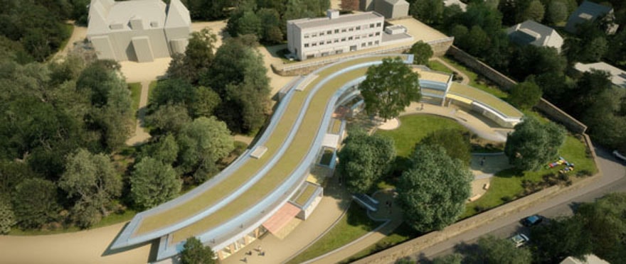 Vue aérienne de la nouvelle pouponnière.
