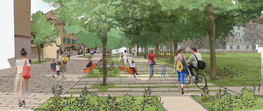 Le futur visage de la place Hauger.