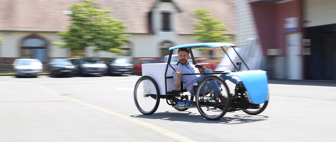 Ecos, un vélo-voiture mulhousien pour se déplacer autrement