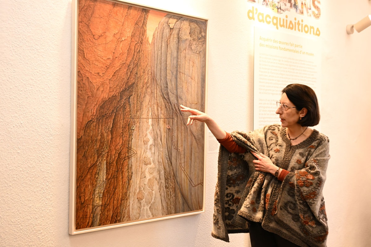 Isabelle Dubois-Brinkmann, la directrice du musée, a conçu l'exposition avec le régisseur des collections Lionel Pinero. 