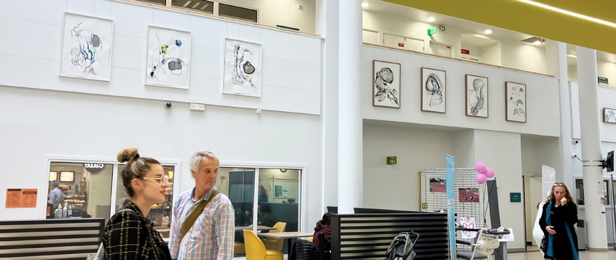 Octobre Rose au GHRMSA, c'est aussi une expo avec les artistes du Séchoir.