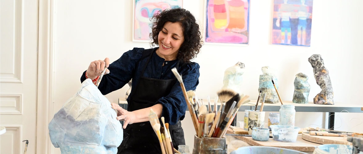 Arts : Karima Duchamp travaille la couleur « comme une matière »