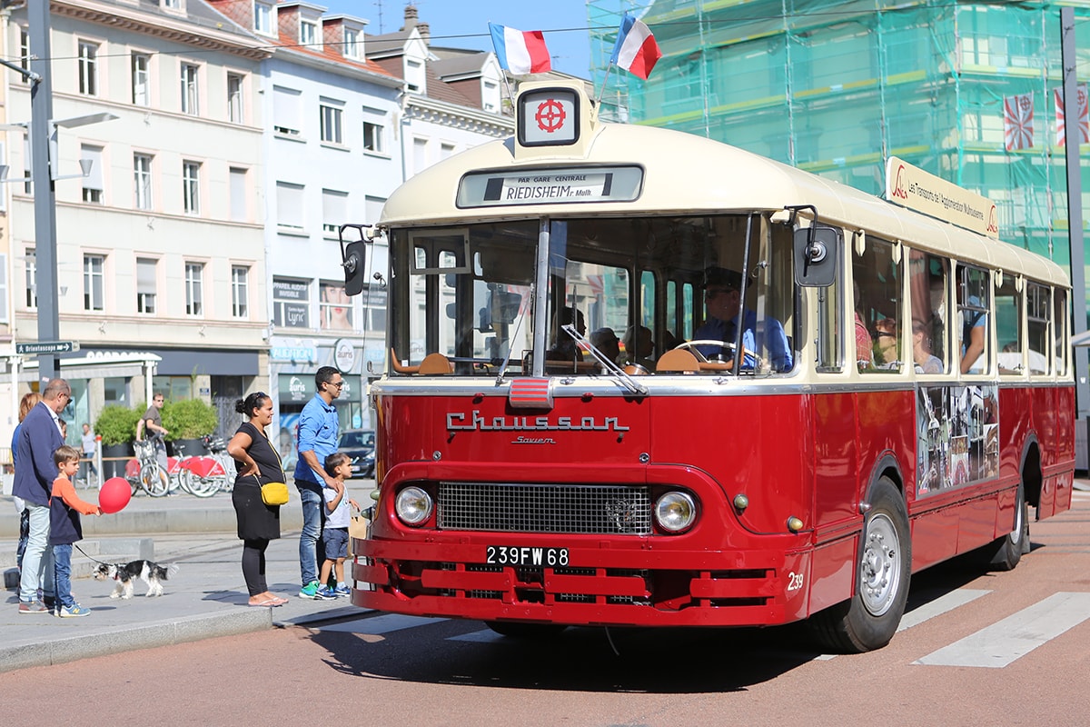 Samedi 3 mai, il sera possible de faire des tours du quartier Franklin à bord du bus Chausson.