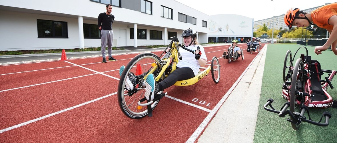 Handicap : une séance à l'école du sport de Mulhouse