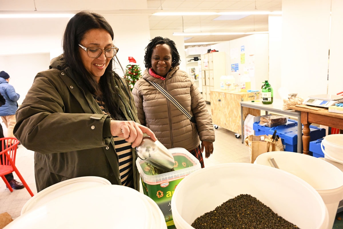 Depuis mars 2025, 1,8 tonne de denrées alimentaires a été distribuée.