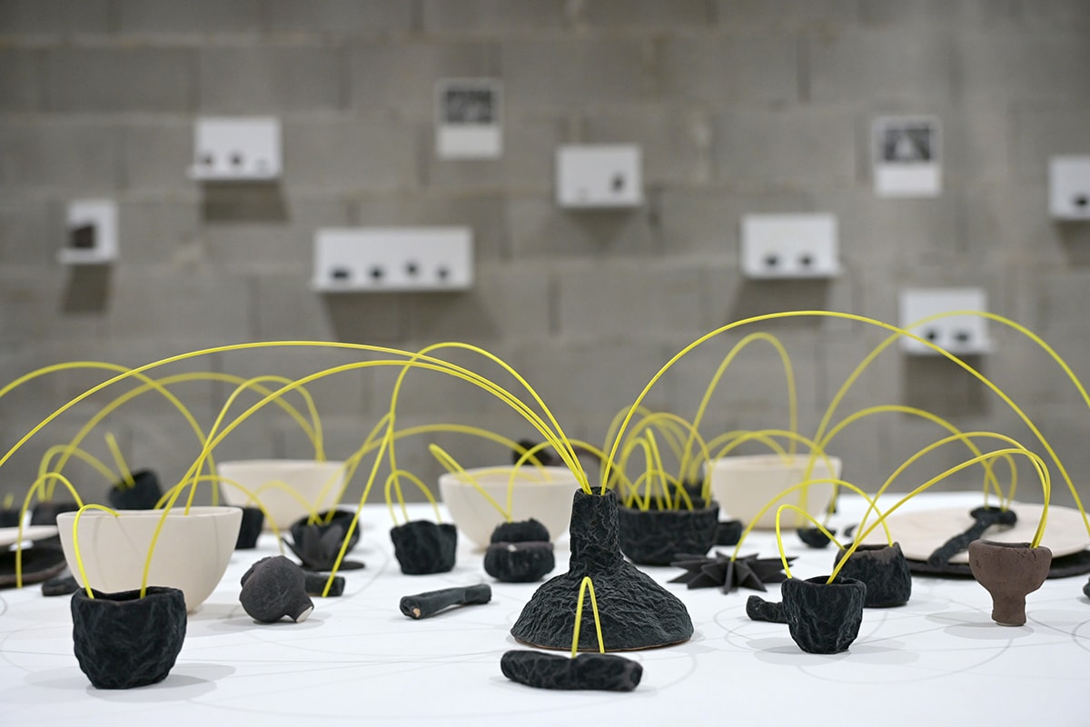 Iva Šintić s'intéresse notamment aux interactions et aux espaces vides entre les objets, qu'elle rend visibles.