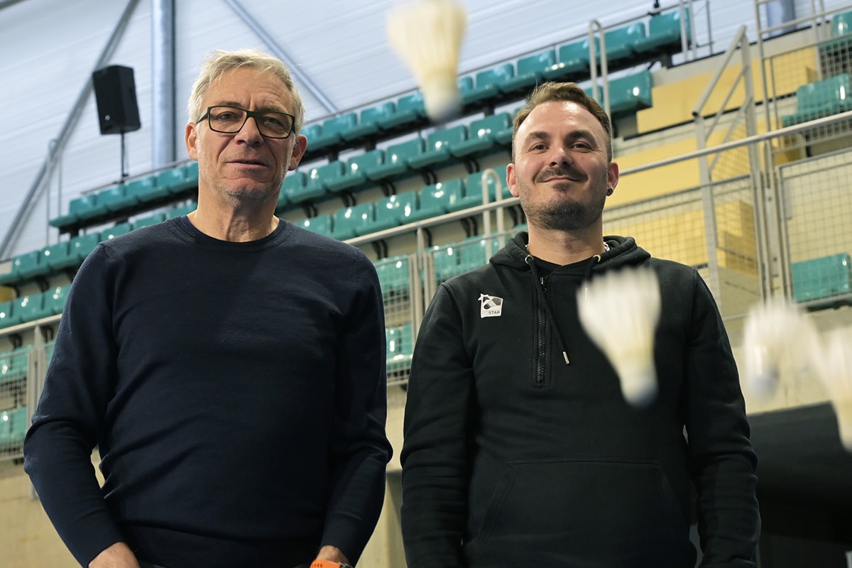Pascal Ziegler, le président du RSMB (à g.) et François Schmitt-Baagoe, le coach du club et capitaine de l'équipe de Top12.