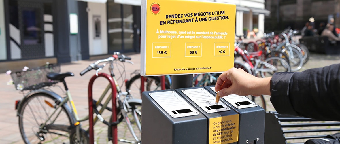 Stop aux mégots dans l’espace public