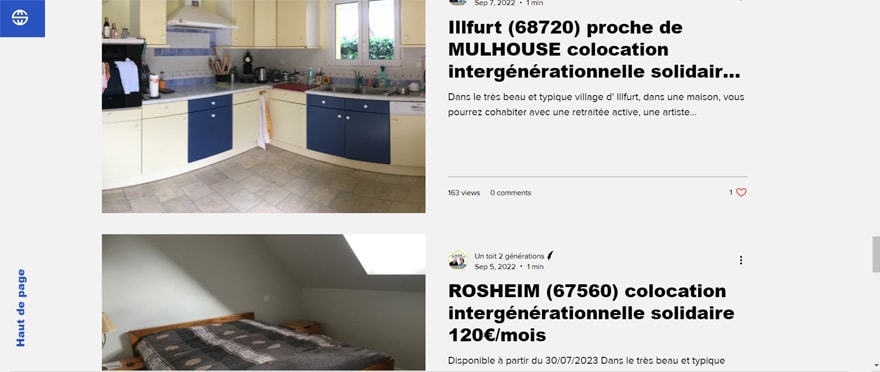 Les annonces des logements disponibles sont consultables gratuitement en ligne pour les jeunes.