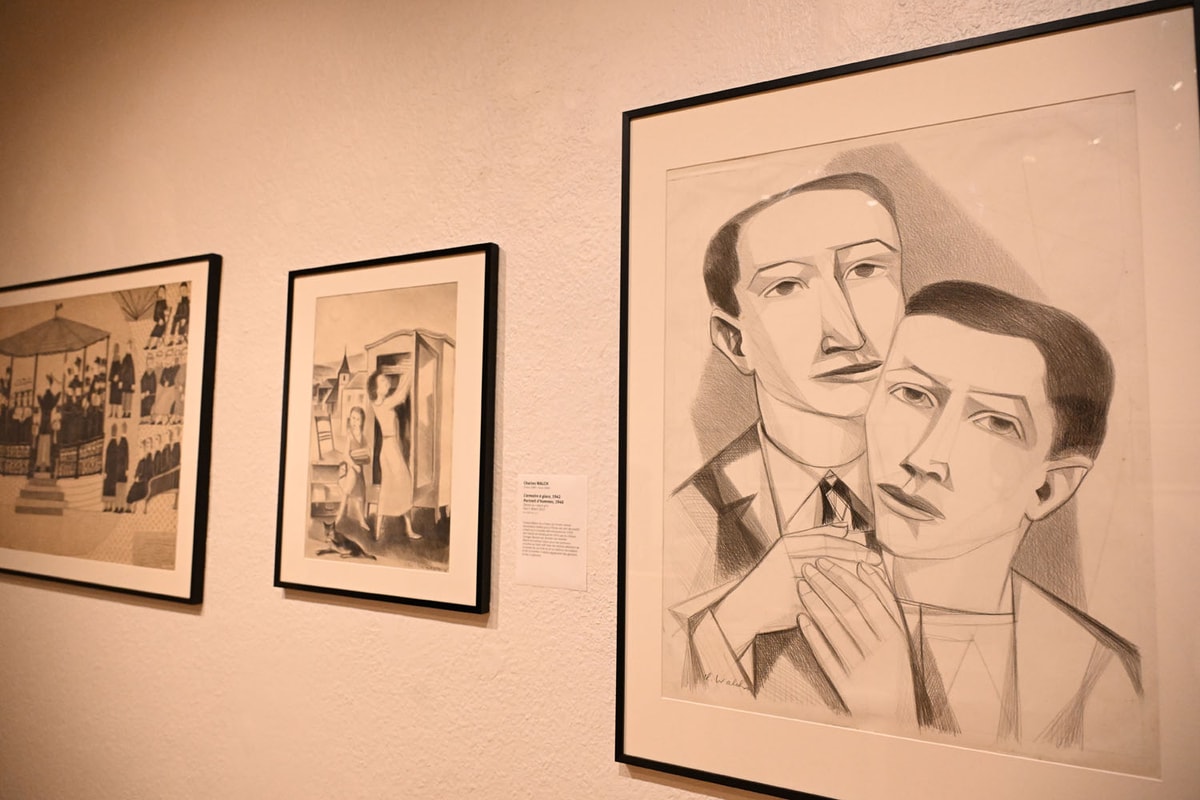 Plusieurs dessins et gravures font partie de l'exposition. 