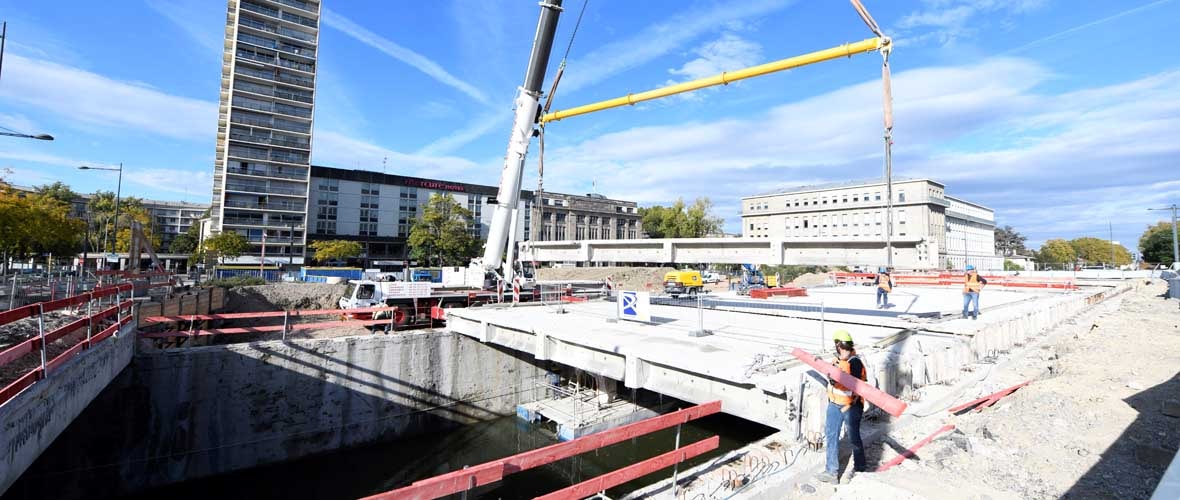Gare : c’est parti pour la démolition de la dalle !