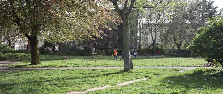 Les opérations de réaménagement portent aussi sur le square Neppert.