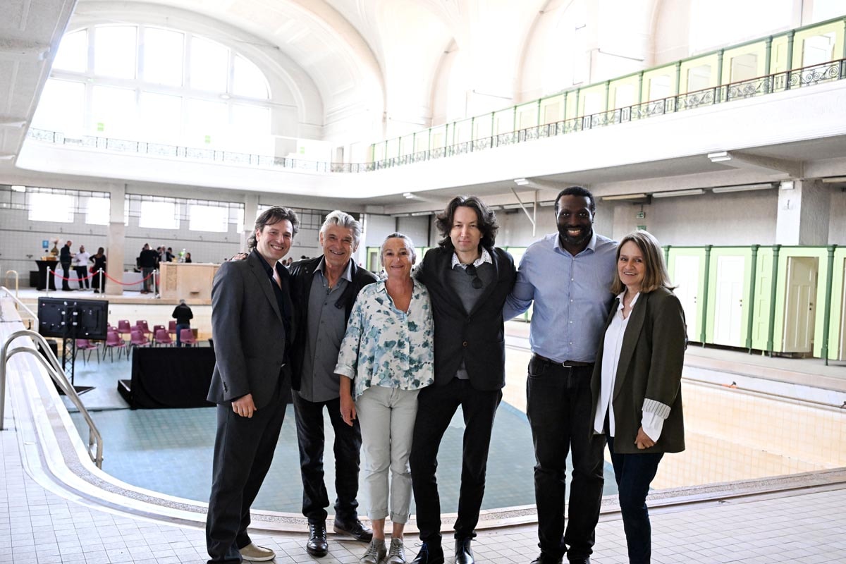 "Le souffle de l'Ill", une aventure collective avec le metteur en scène Damien Fontaine, aux manettes (centre de la photo).