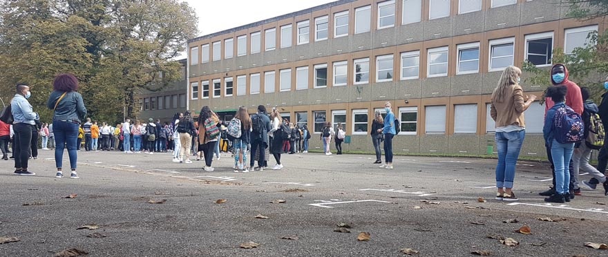 Les élèves du collège Kennedy sont accueillis, depuis la rentrée, dans l'ex-lycée Claudel.