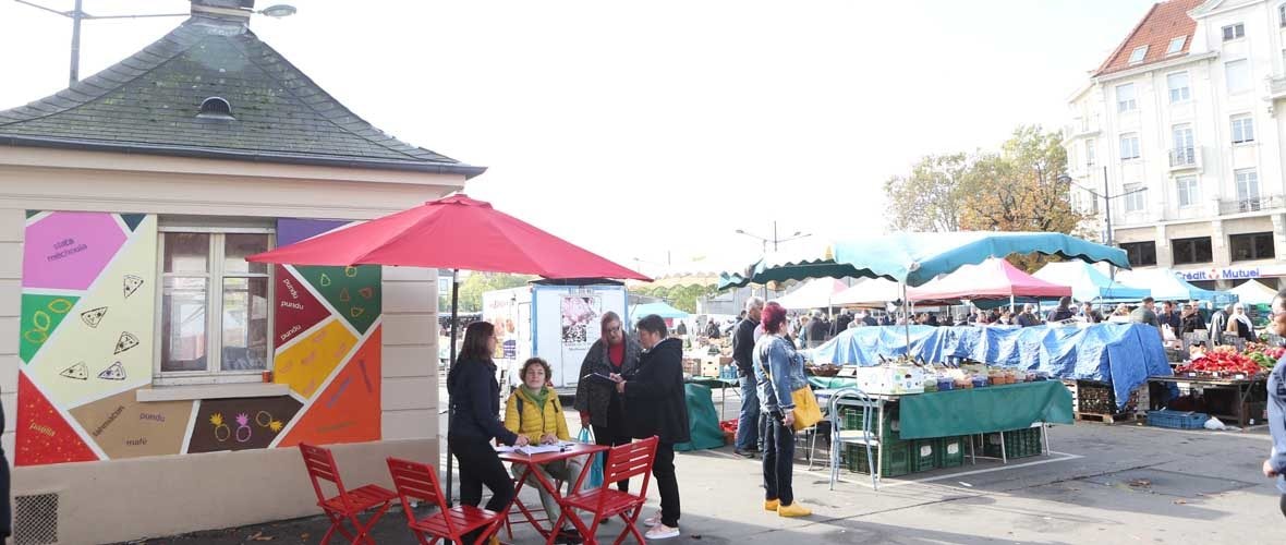 Une Maisonnette « Mulhouse c’est vous » au marché