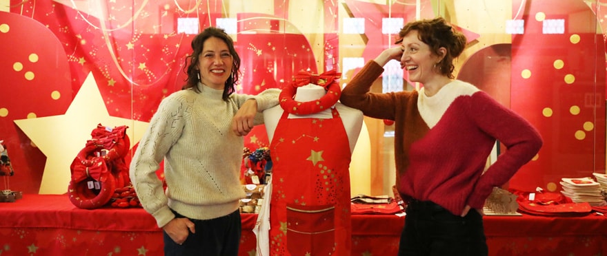 Camille Stoos et Mylène Leininger signent la scénographie de la boutique de l'OTC.