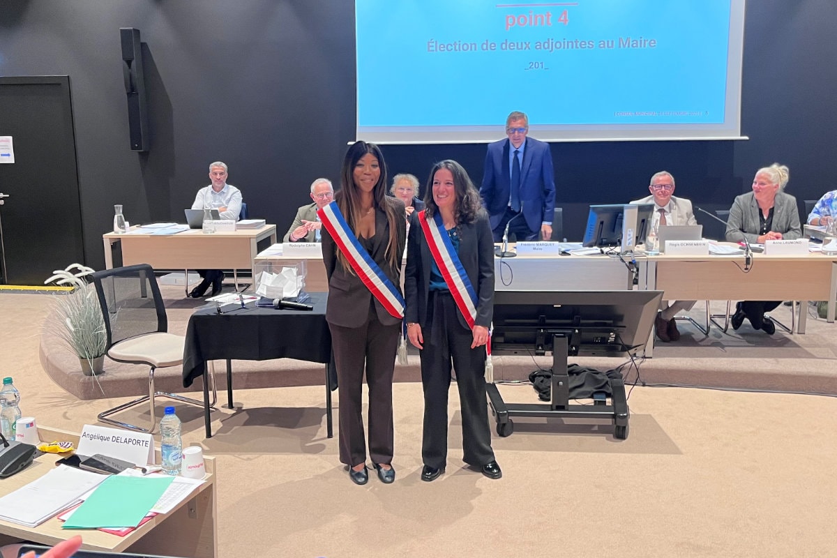 Fatou Sissoko (à gauche) et Maïté Rugiero ont été élues nouvelles adjointes au maire. 