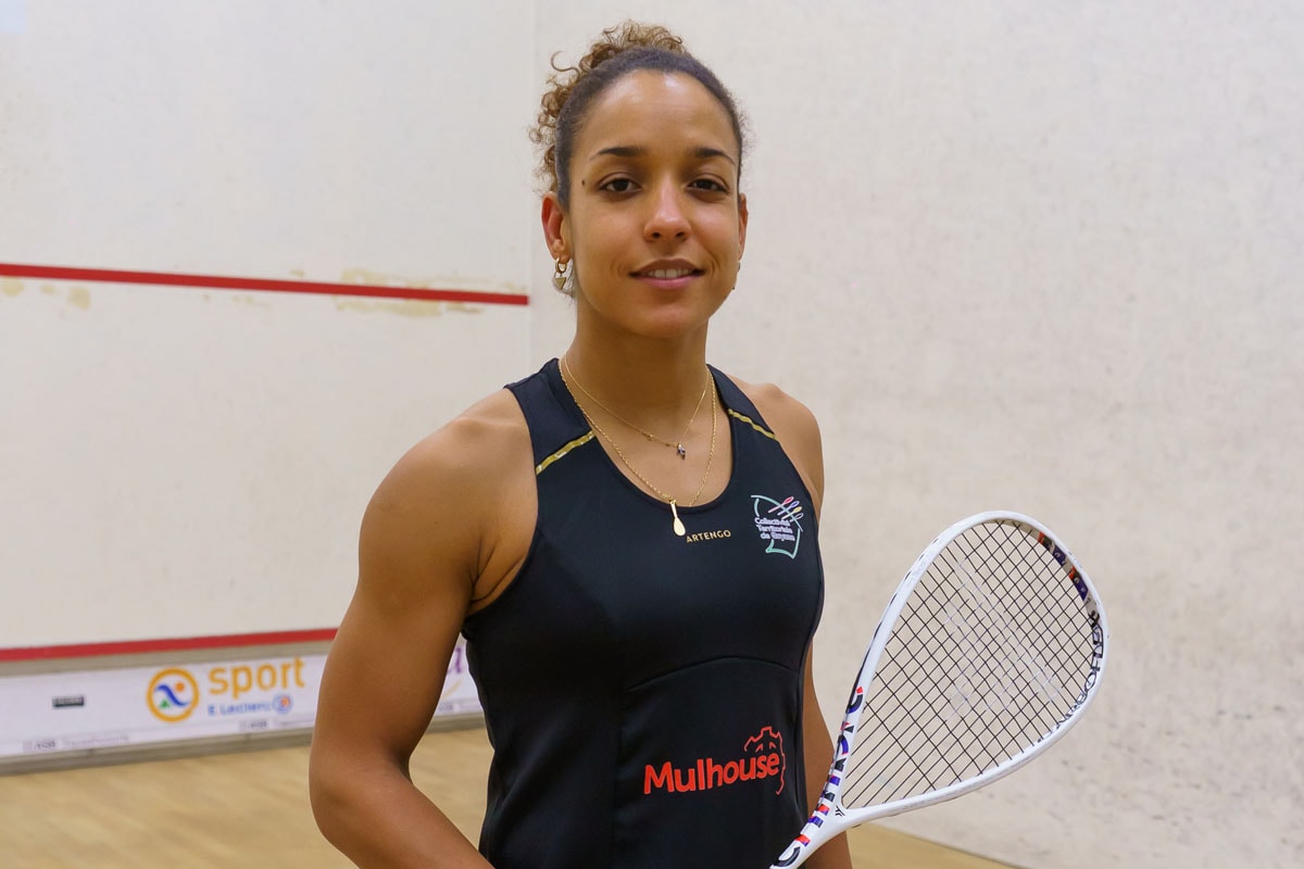 La meilleure joueuse française au Mulhouse Squash Club