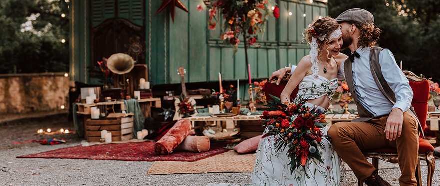 Tous les ingrédients d'un mariage réussi sont réunis au Wild wedding festival.