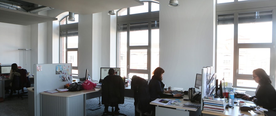 Les locaux du Journal des spectacles sur 150 m².