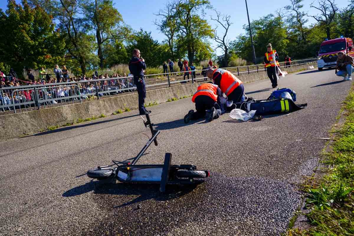 La prévention routière à travers des opérations de simulation d'accident. 
