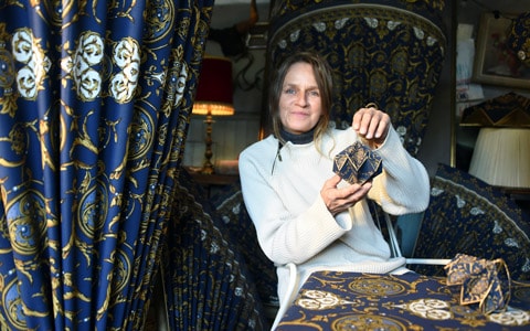 Marie-Jo Gebel, créatrice de l'étoffe de Noël.