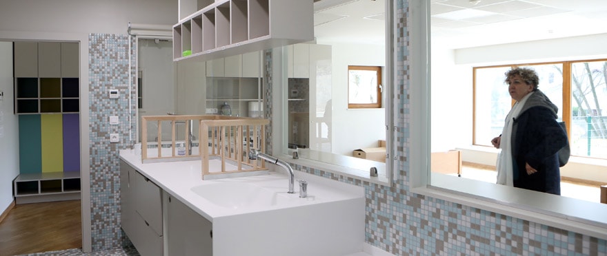 Chaque maison pour grandir comporte un espace de soins central.