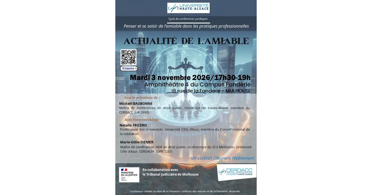 L'actualité de l'amiable