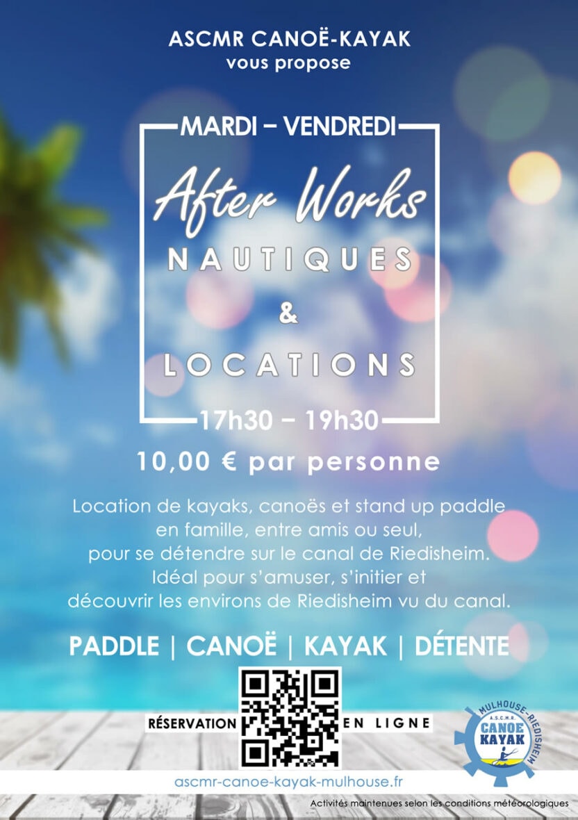 After work nautiques et location canoë-kayak &amp; stand up paddle