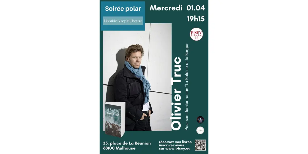 Soirée polar avec Olivier Truc - La Baleine et le Berger