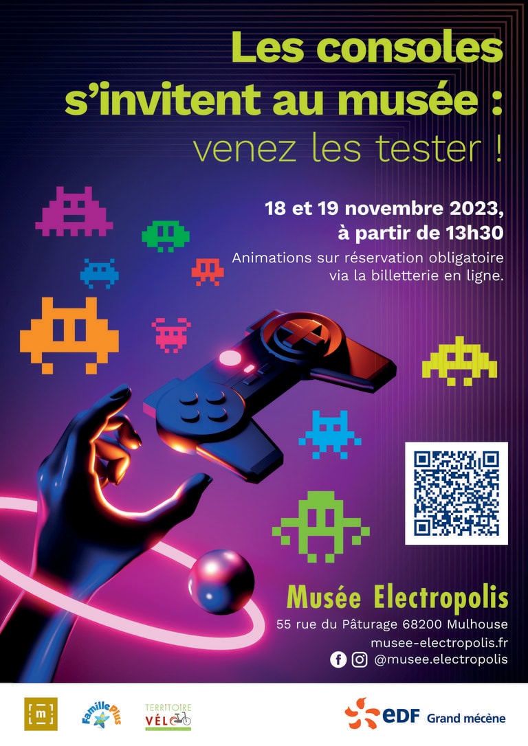 Les consoles s'invitent au Musée Electropolis : venez les tester !