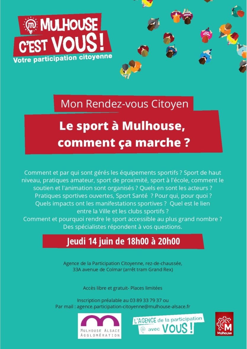RDV Citoyen : le sport à Mulhouse, comment ça marche ?