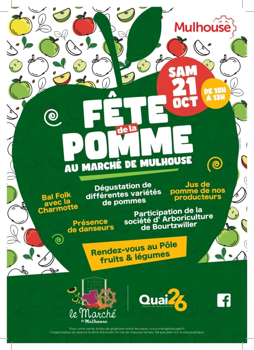 Venez fêter la Pomme au Marché de Mulhouse !