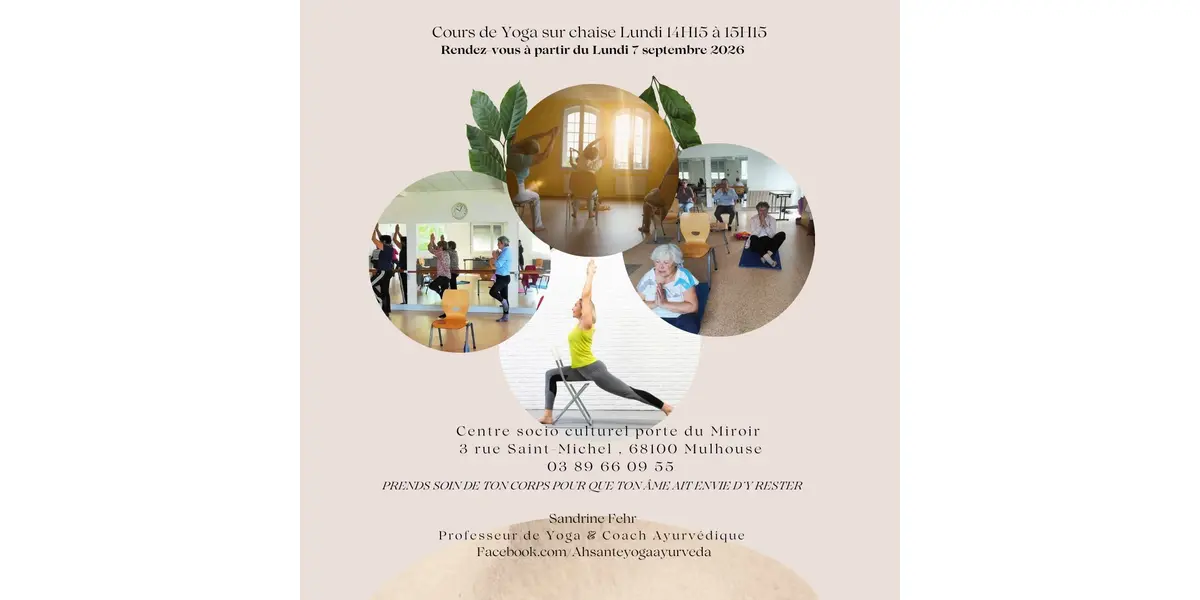 Yoga sur chaise  À MULHOUSE !