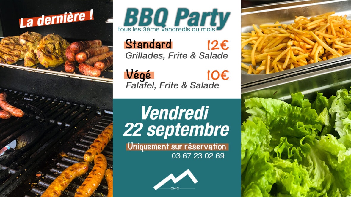 Dernière soirée barbecue à CMC !