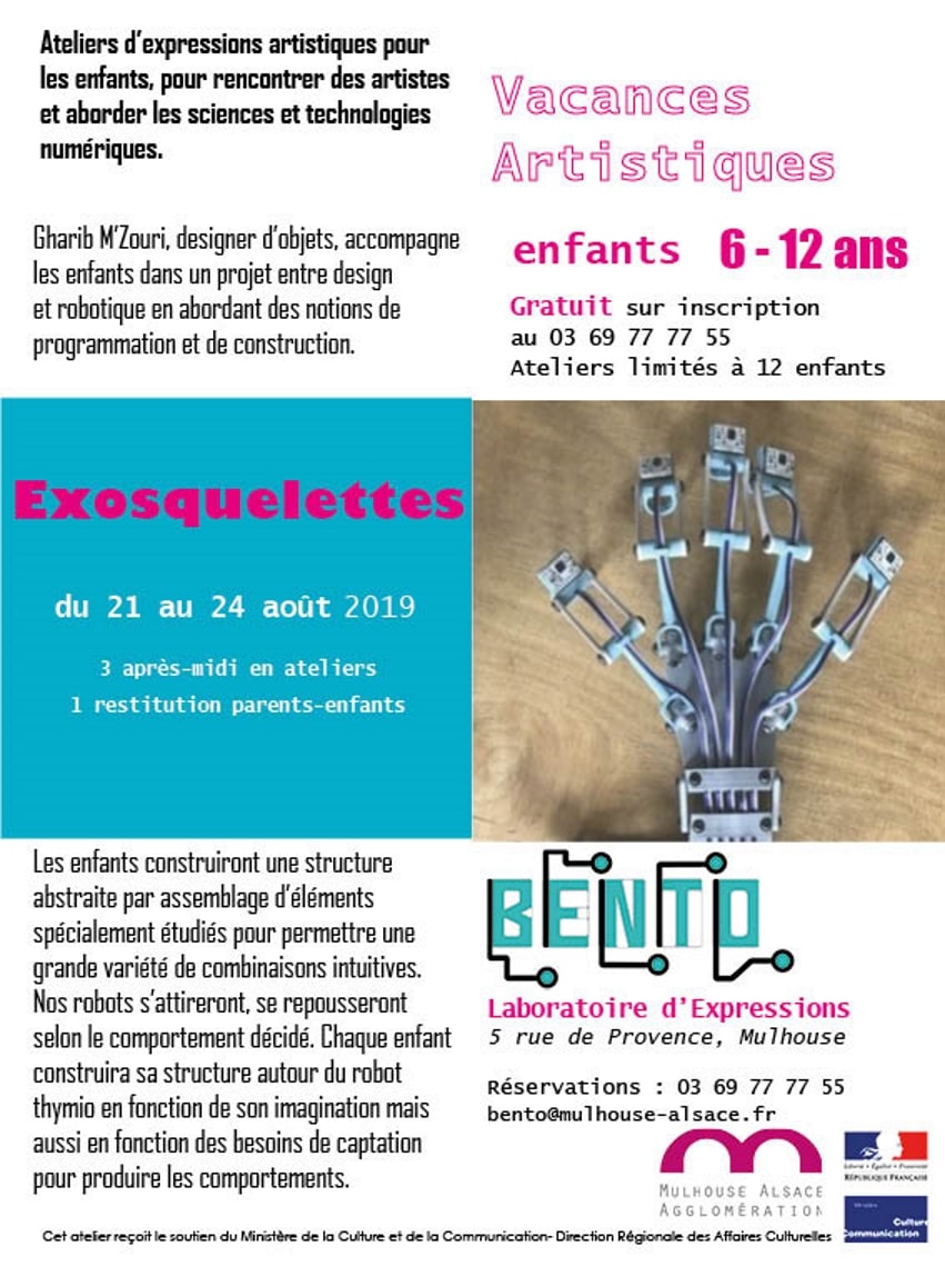 Vacances artistiques au Bento, laboratoire d'expressions